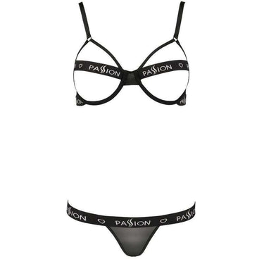 Set Kyouka Passion lingerie audace con reggiseno aperto e sostegno